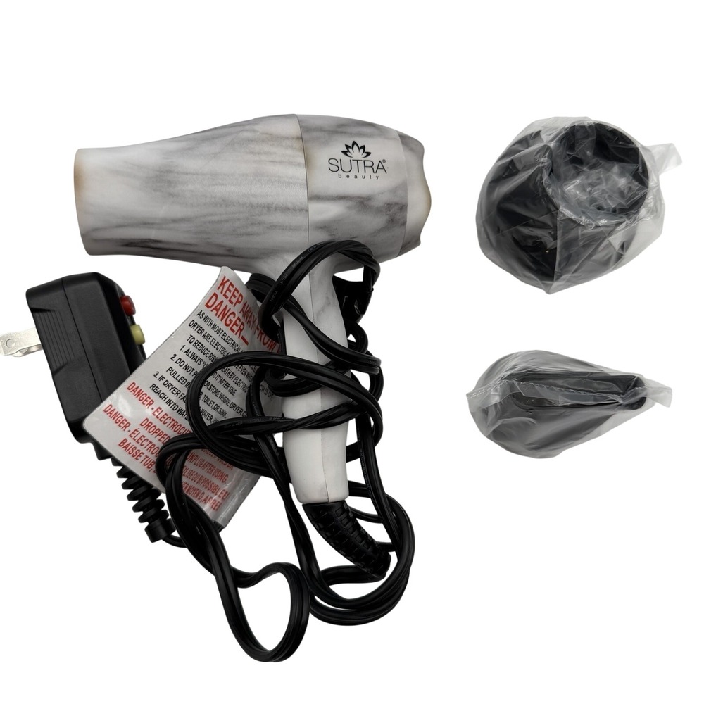 SUTRA Beauty Marble Travel Size Blow Dryer 1000 W‎ Dual Voltage Open Box Unused